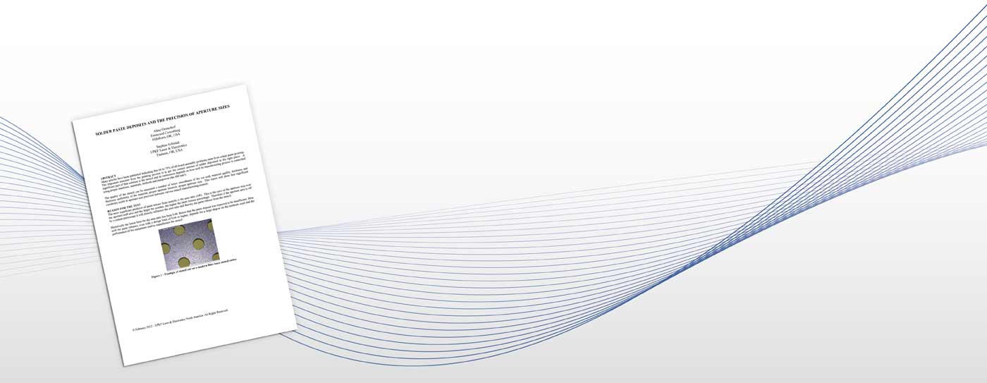 Solder Paste Deposits and the Precison of Aperture Sizes